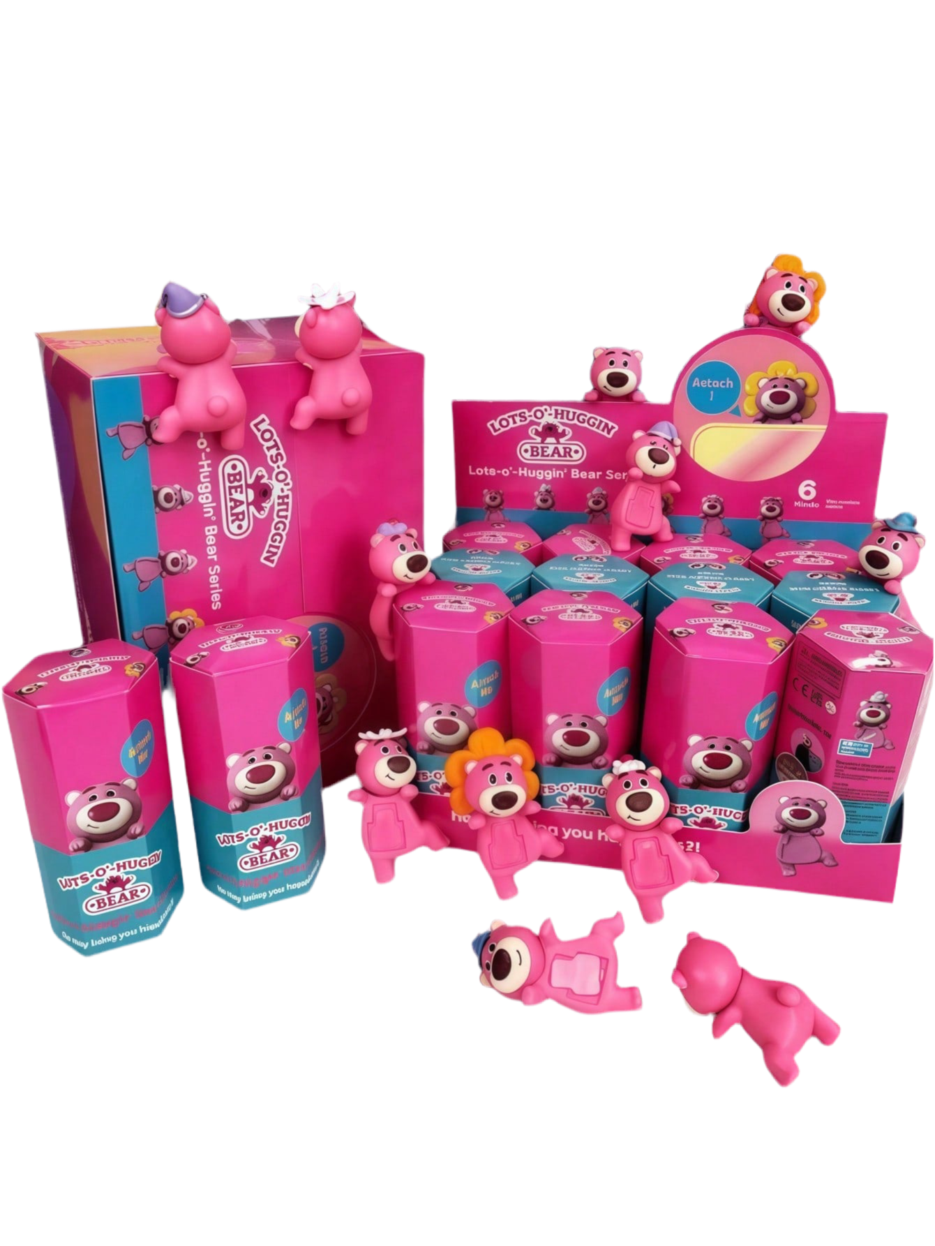 Disney Lotso Strawberry Bear Angel Blind Box Multicolor 1 Strawberry Bear Random Model