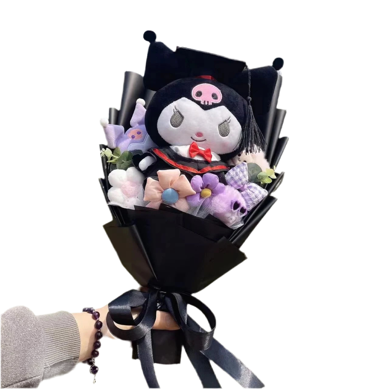 Sanrio Graduation Plush Flower Gift Bouquet – My Melody, Kuromi & Cinnamoroll 9