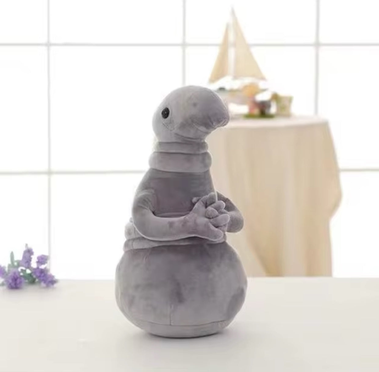 Plush Grey Ugly Alien Blob Stuffed Toy 20-30cm