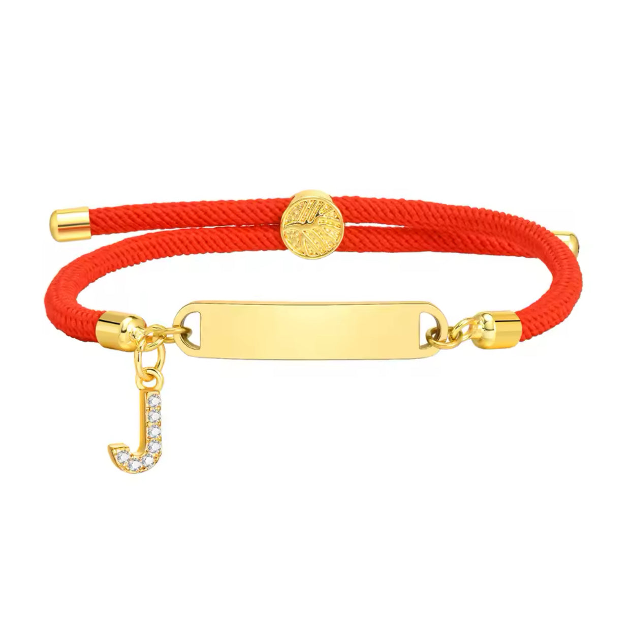 Baby Red Gold Custom Bracelet Personalised Red J