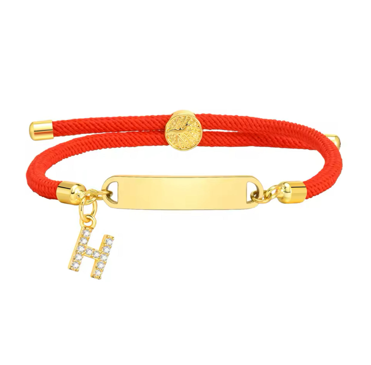 Baby Red Gold Custom Bracelet Personalised Red H