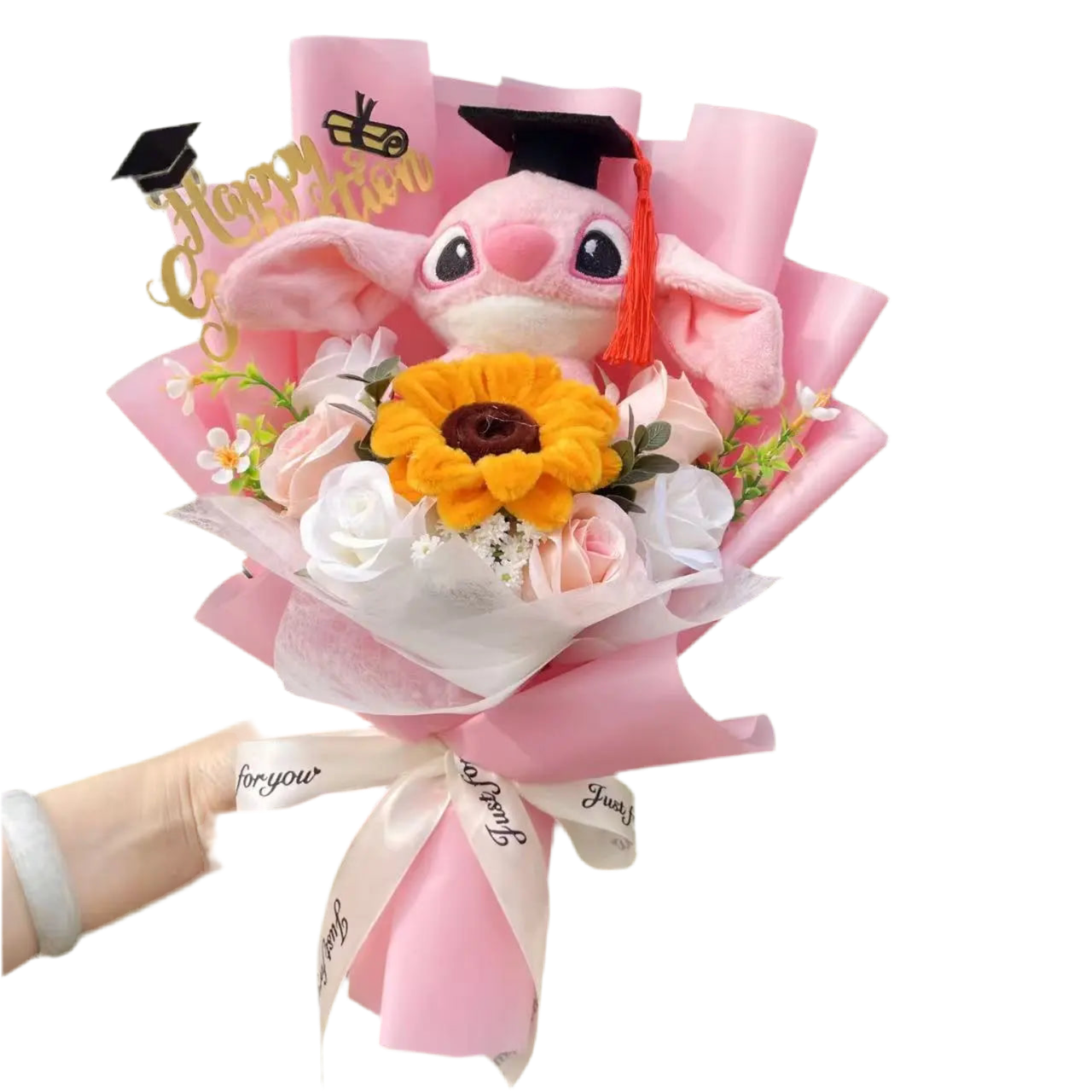 Plush Teddy Bear Stuffed Flower Gift Bouquet