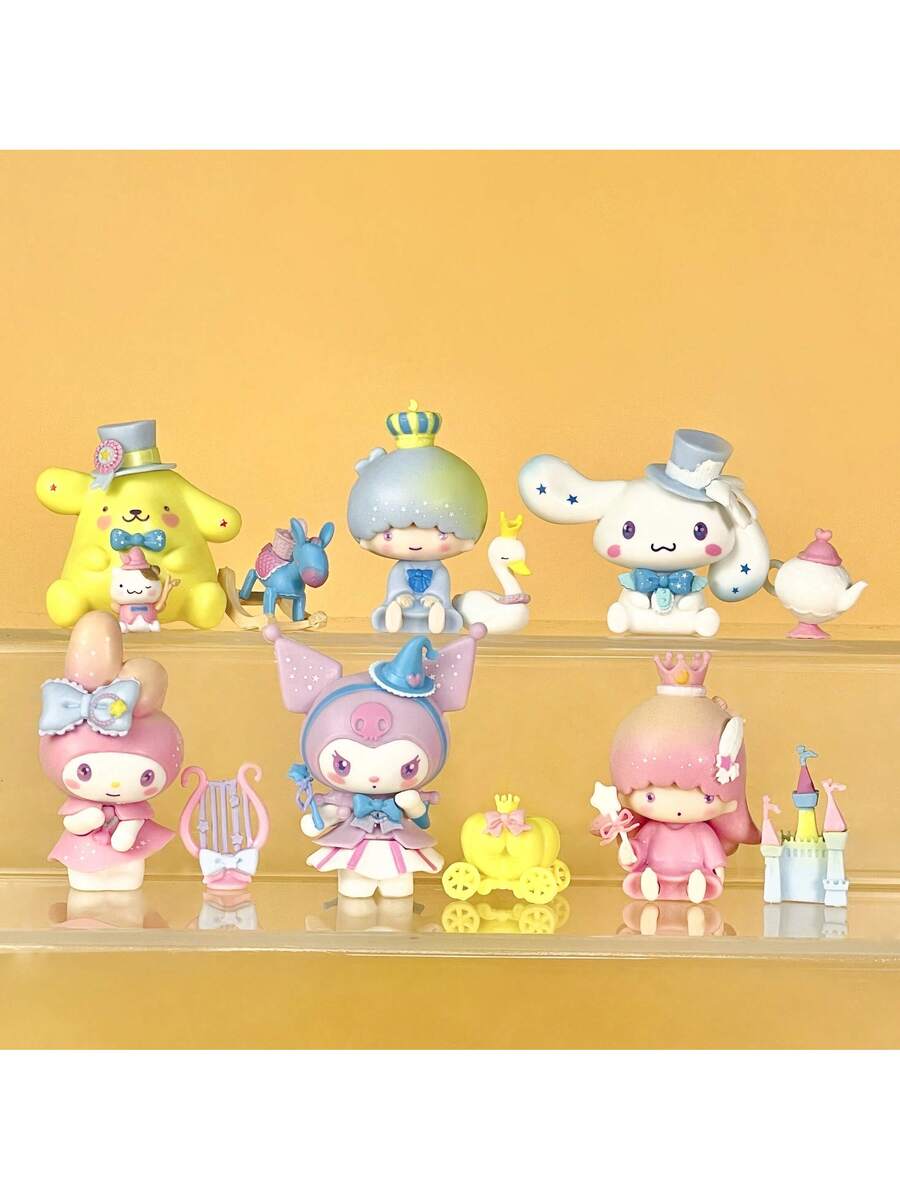 Sanrio Characters Sweet Dream Series Blind Box Collection Multicolor All Styles-6pcs