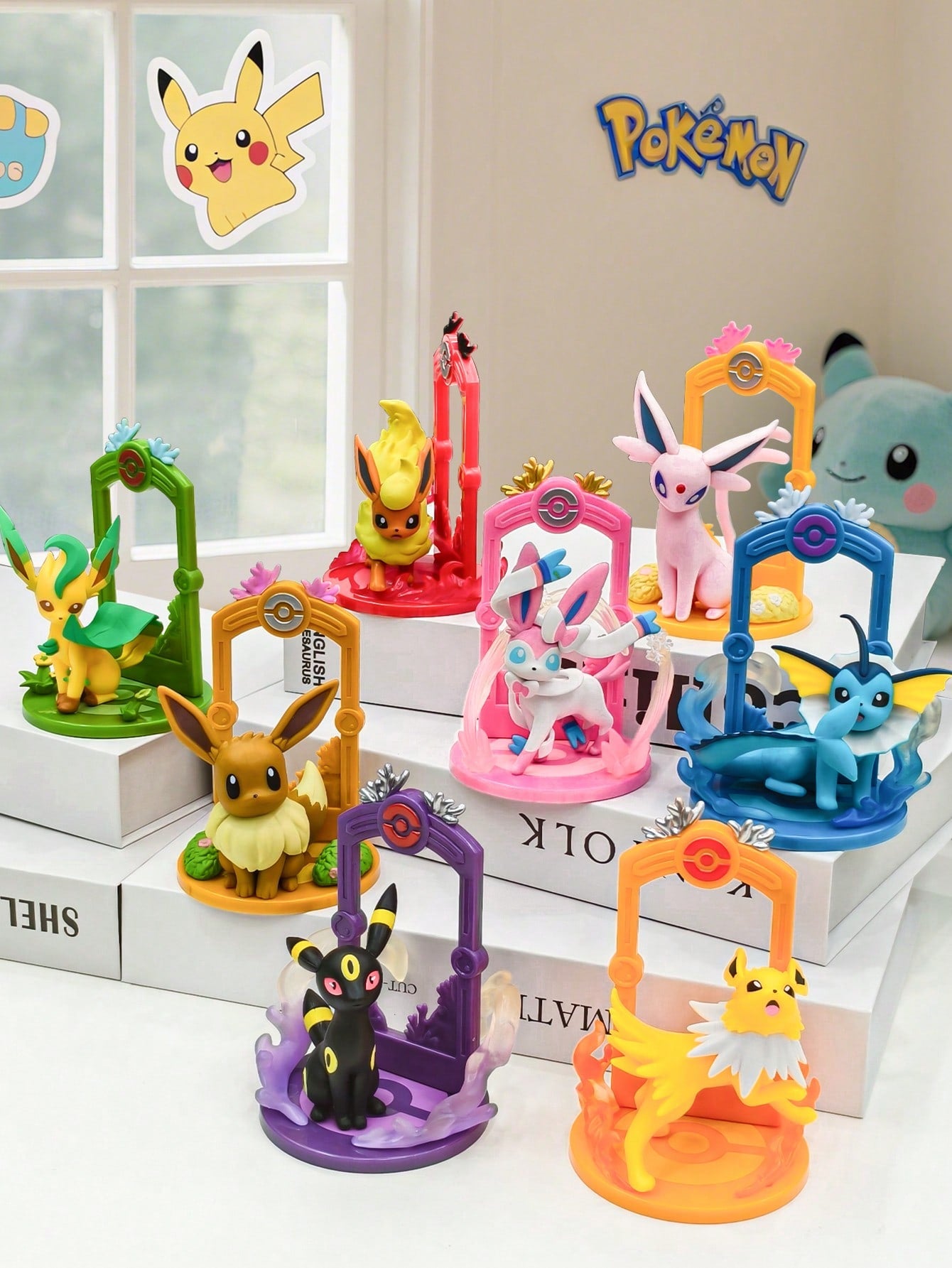 Pokémon Mini Figures Pikachu, Bulbasaur, Charmander, Squirtle, Psyduck, and Eevee
