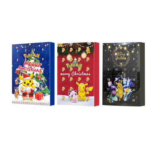 24pcs Pokémon Blind Box Advent Calendar – Christmas Countdown Set | Mini Figures & Decorations