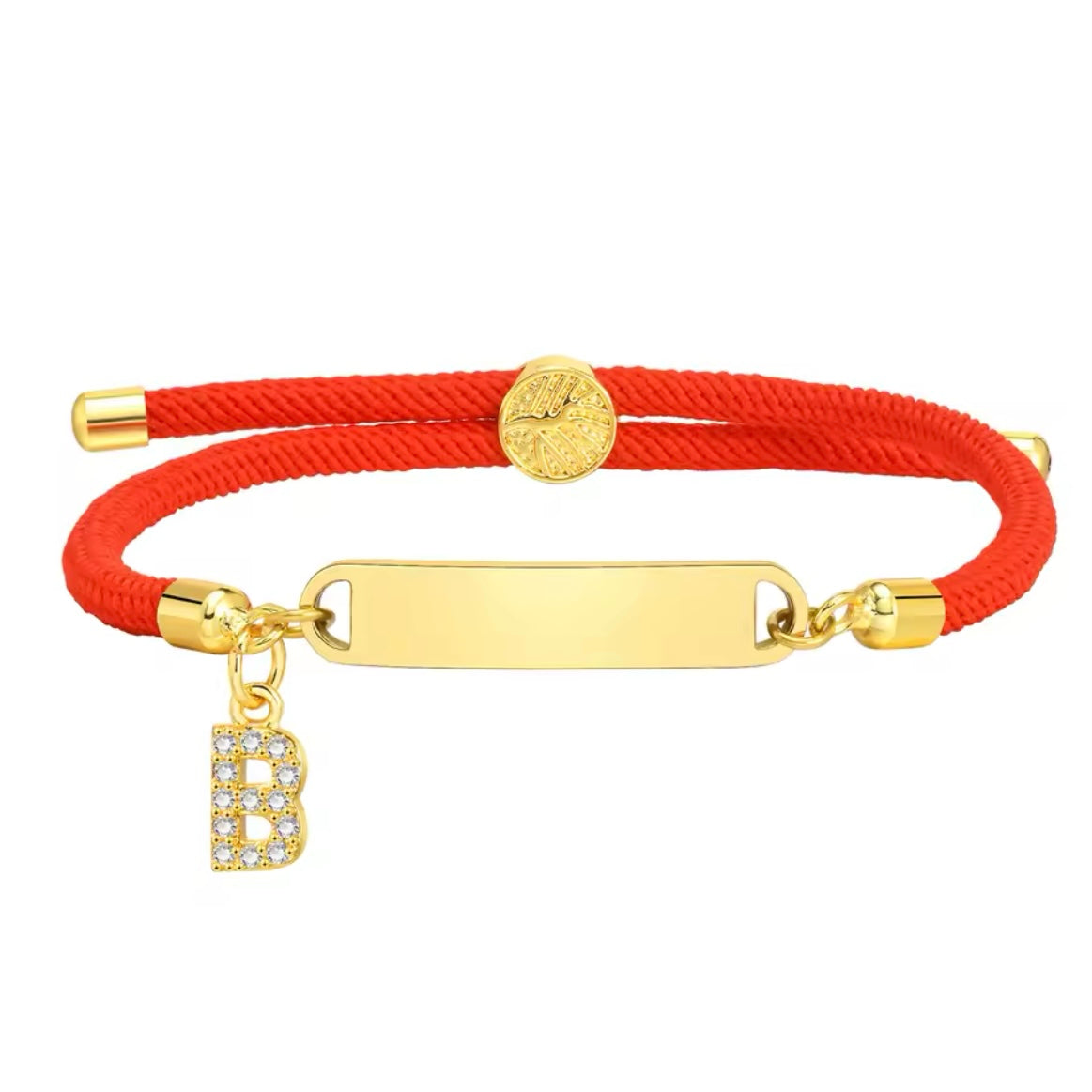 Baby Red Gold Custom Bracelet Personalised Red B