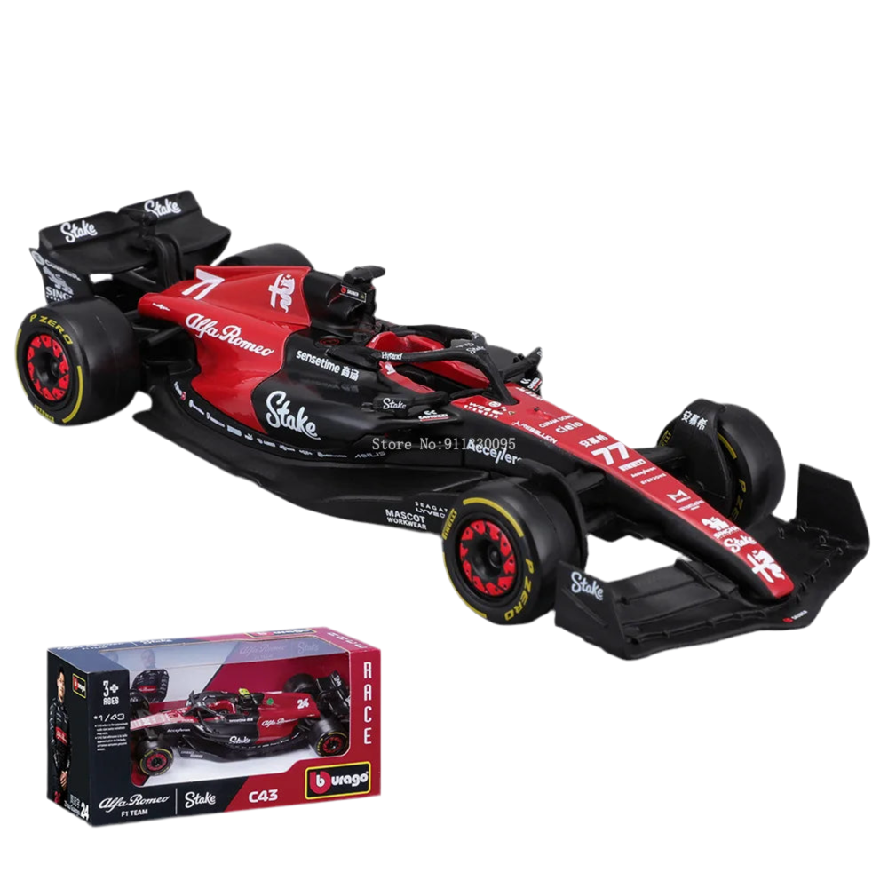 Bburago 1:43 P2 British GP Mclaren F1 MCL60 2023 #4 Lando Norris #81 Oscar Piastri Alloy Car Die Cast Model Toy Collectible