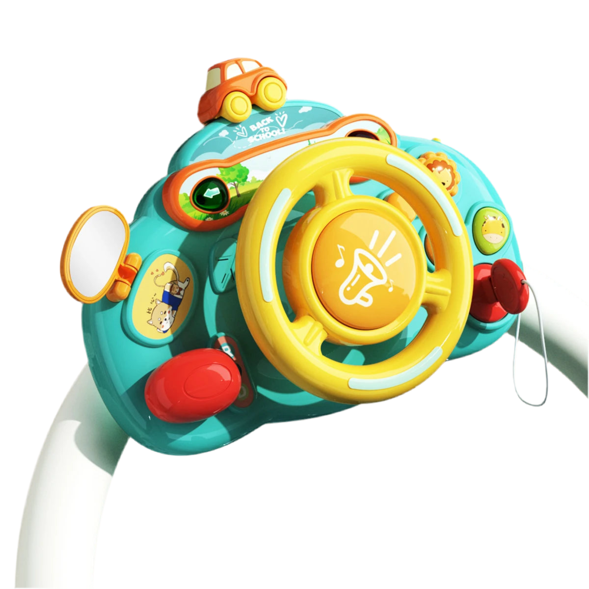 Babyno Baba Electric Simulate Driving Car Copilot Steering Wheel Toy