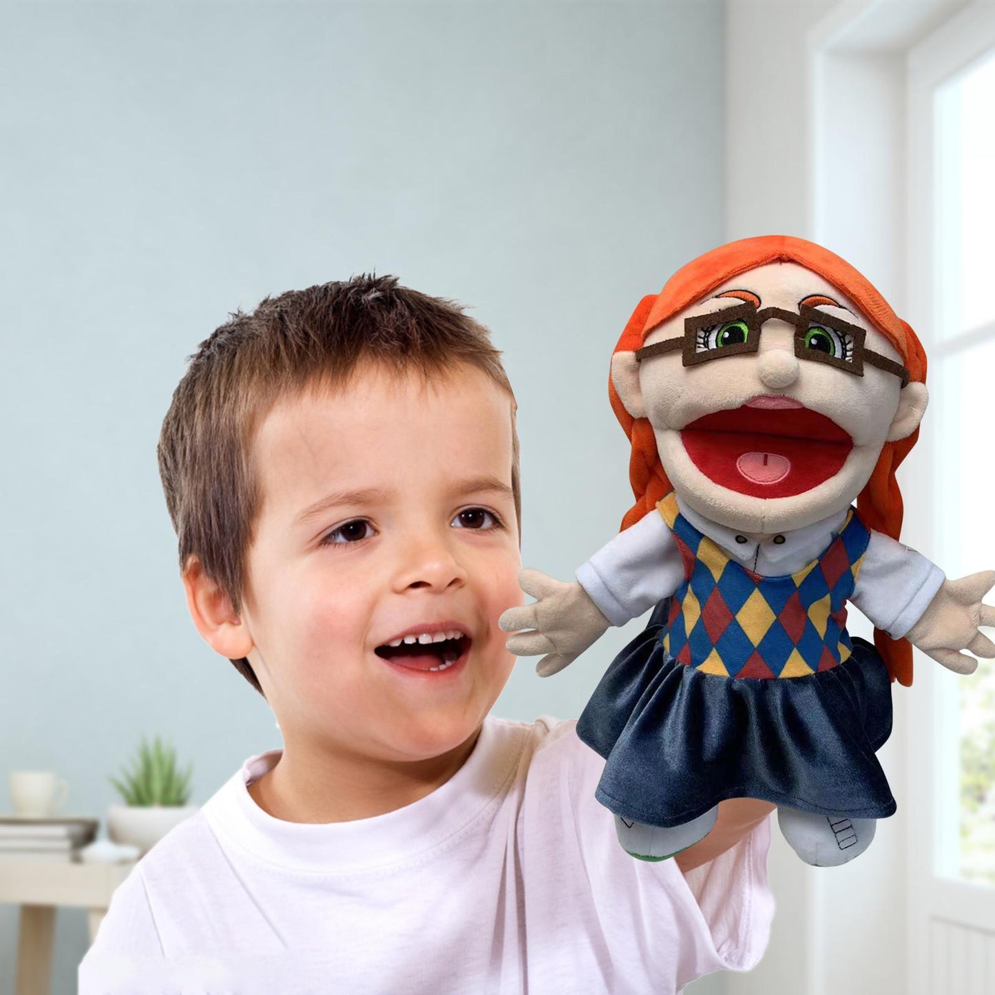 Plush Hand Puppets Inspired by Jeffy Puppet Series | Soft Character Puppets for Kids & Collectors