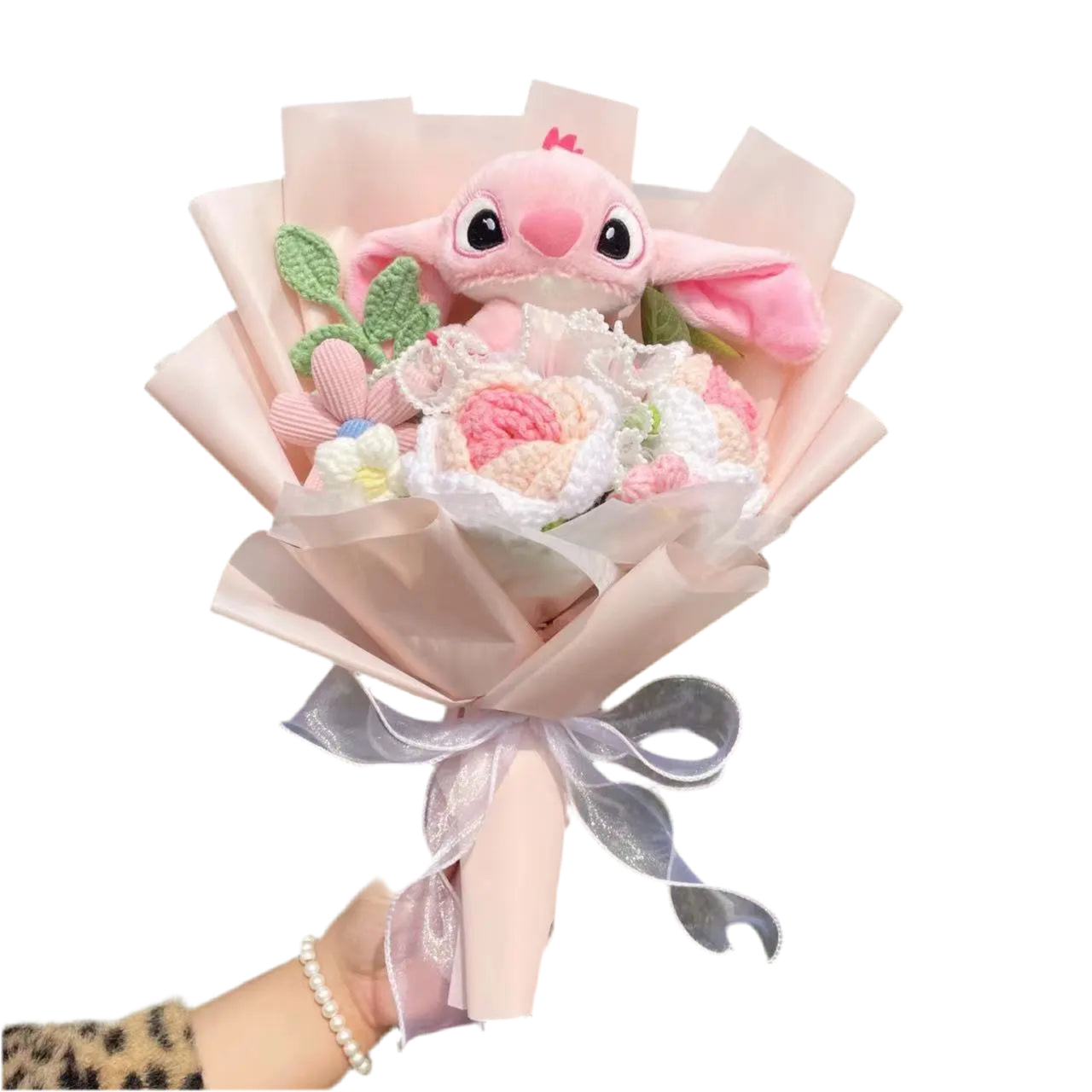 Stitch Teddy Plush Flower Gift Bouquet | Disney-Inspired Kawaii Arrangement - Valentines Gift 3