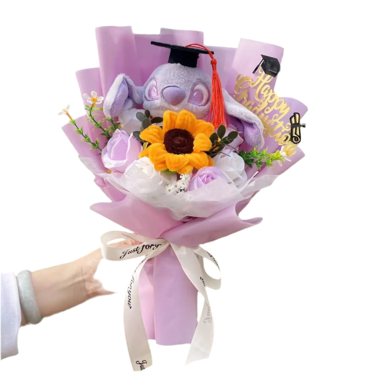 Stitch Plush Flower Gift Bouquet – 35cm Stuffed Toy Arrangement | Disney-Inspired Kawaii Gift - Valentines Gift 6