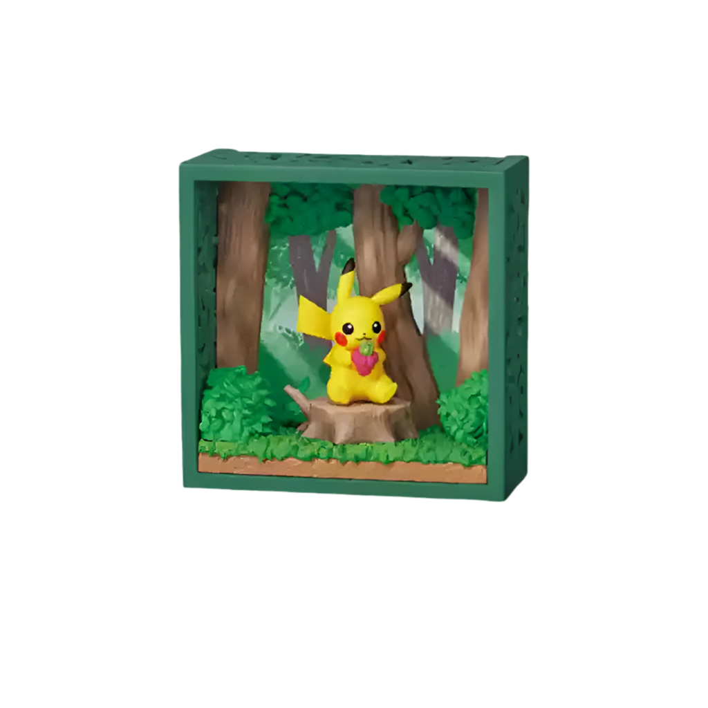 Re-Ment Pokémon Frame Deep Woods Mini Figure Blind Box – Forest Scene Collectibles | 6 Styles Pikachu