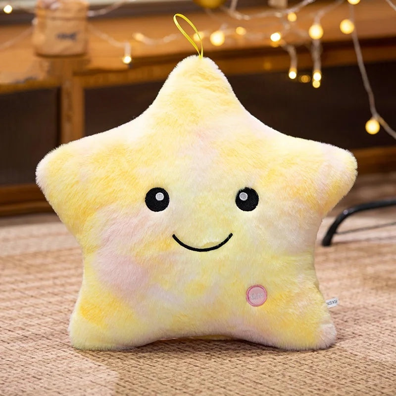 Plush LED Light Star Stuffed Toy - 22-35cm Yellow