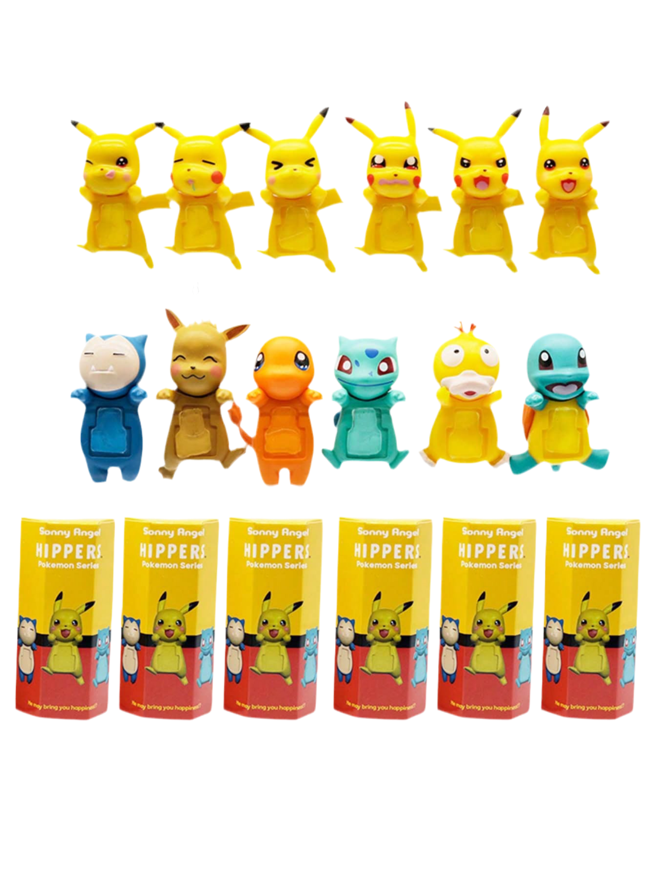 Sonny Angel HIPPERS Pokemon Series Blind Box Figures Multicolor 6 x Blind Boxes