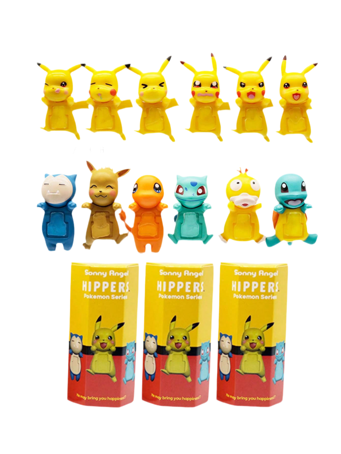 Sonny Angel HIPPERS Pokemon Series Blind Box Figures Multicolor 3 x Blind Boxes