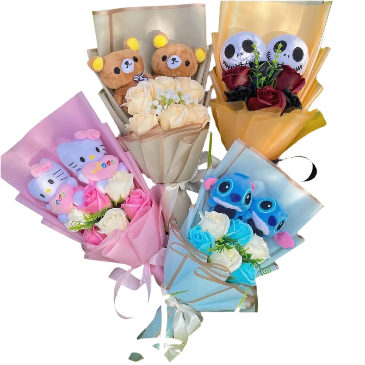 Plush Teddy Bear Stuffed Toy Gift Bouquet
