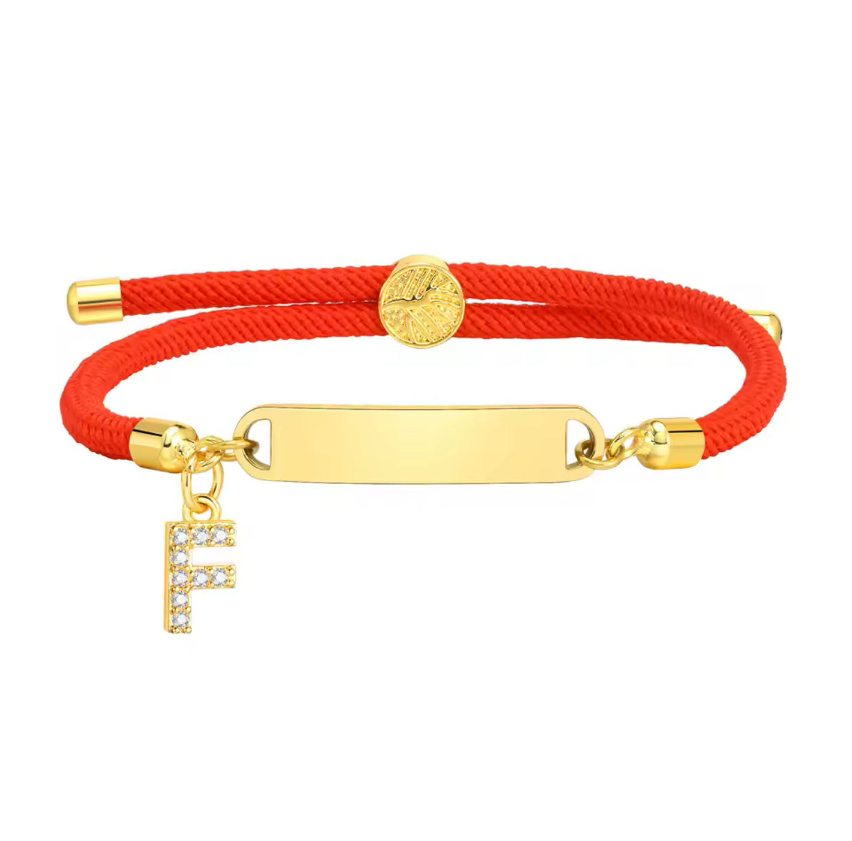 Baby Red Gold Custom Bracelet Personalised Red F