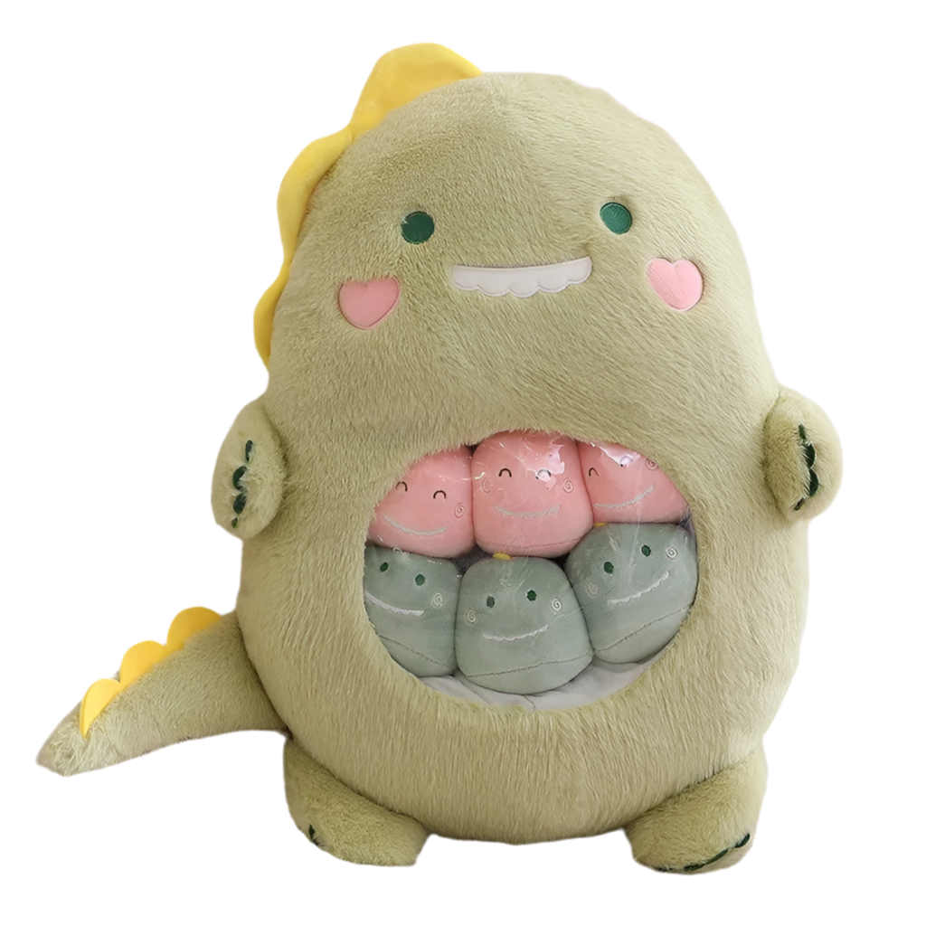 Plush Panda Koala Capybara Pudding Bag Stuffed Toy 35-50cm Dinosaur