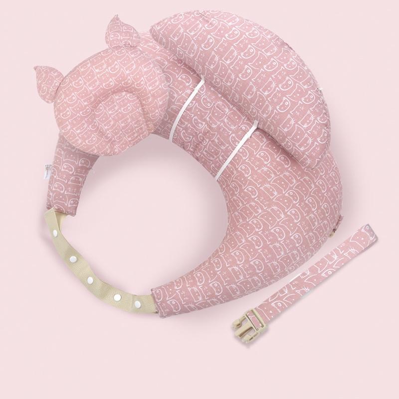 Adjustable Breastfeeding Nursing Pillow Light Pink