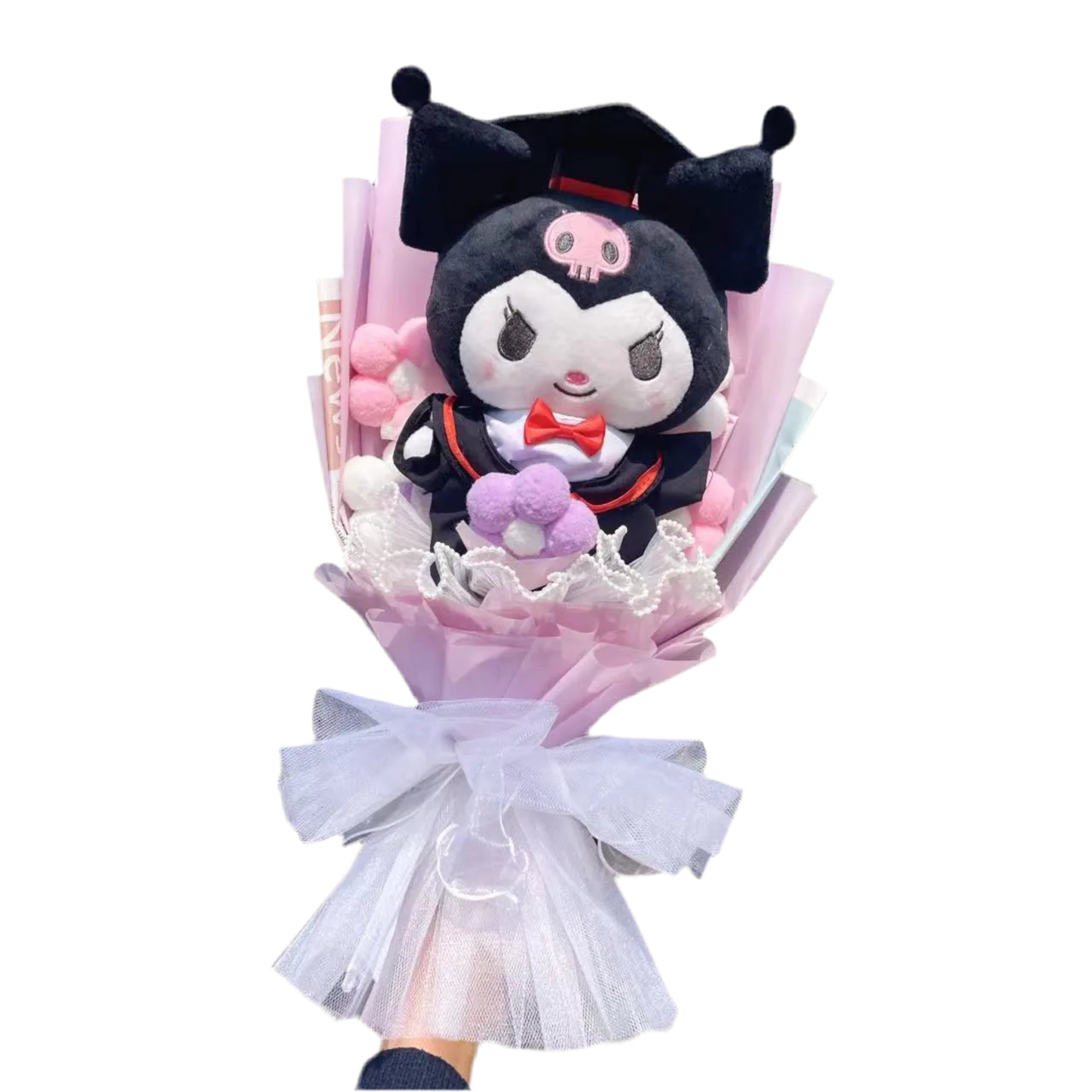 Sanrio Graduation Plush Flower Gift Bouquet – My Melody, Kuromi & Cinnamoroll 11