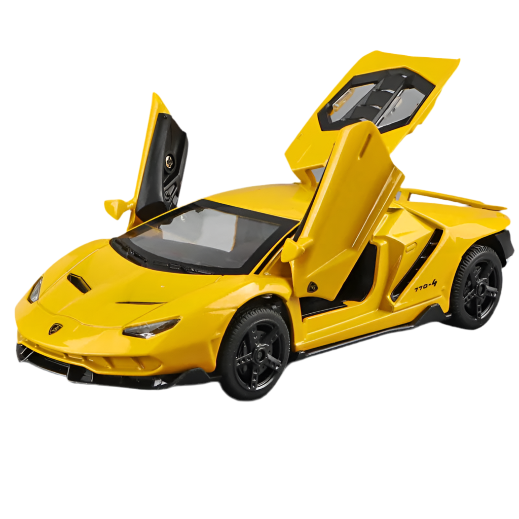 BDTCTK 1:32 Scale Diecast Model of The Lamborghini Centenario LP770-4 Toy Yellow