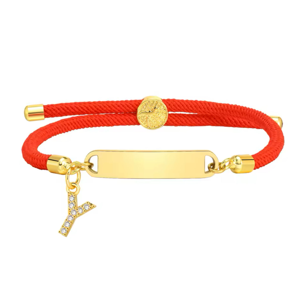 Baby Red Gold Custom Bracelet Personalised Red Y