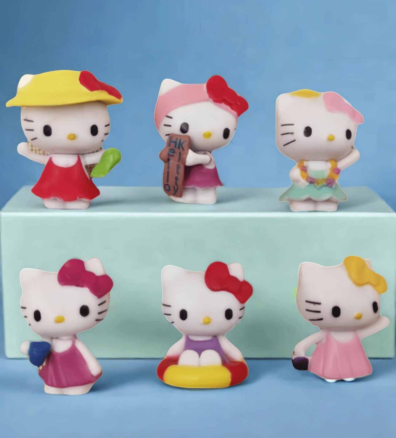Sanrio My Melody & Kuromi Fruit Series Figurines – 4cm Mini Collectibles 5 Pieces KT Cat 6