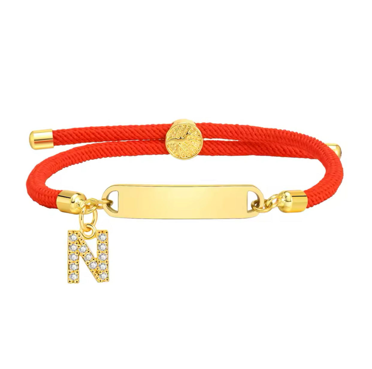 Baby Red Gold Custom Bracelet Personalised Red N