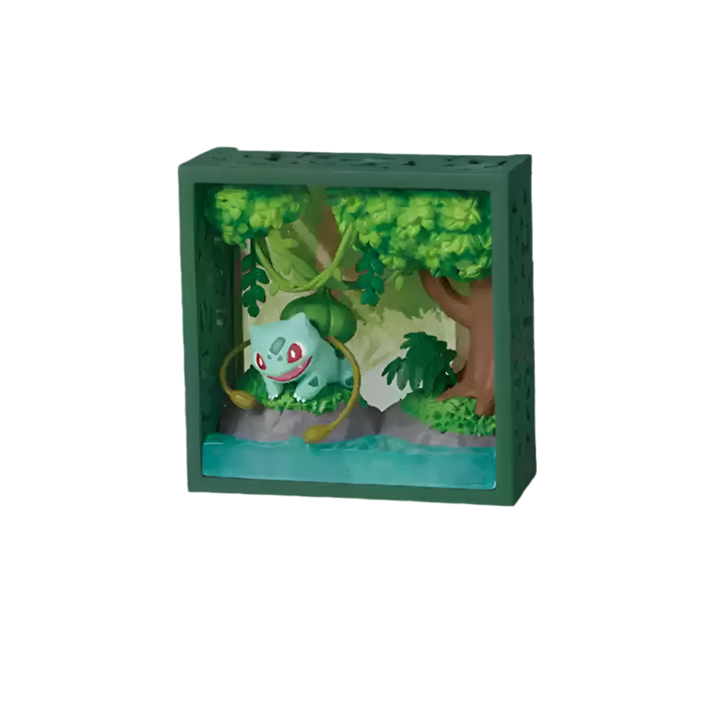 Re-Ment Pokémon Frame Deep Woods Mini Figure Blind Box – Forest Scene Collectibles | 6 Styles Bulbasaur