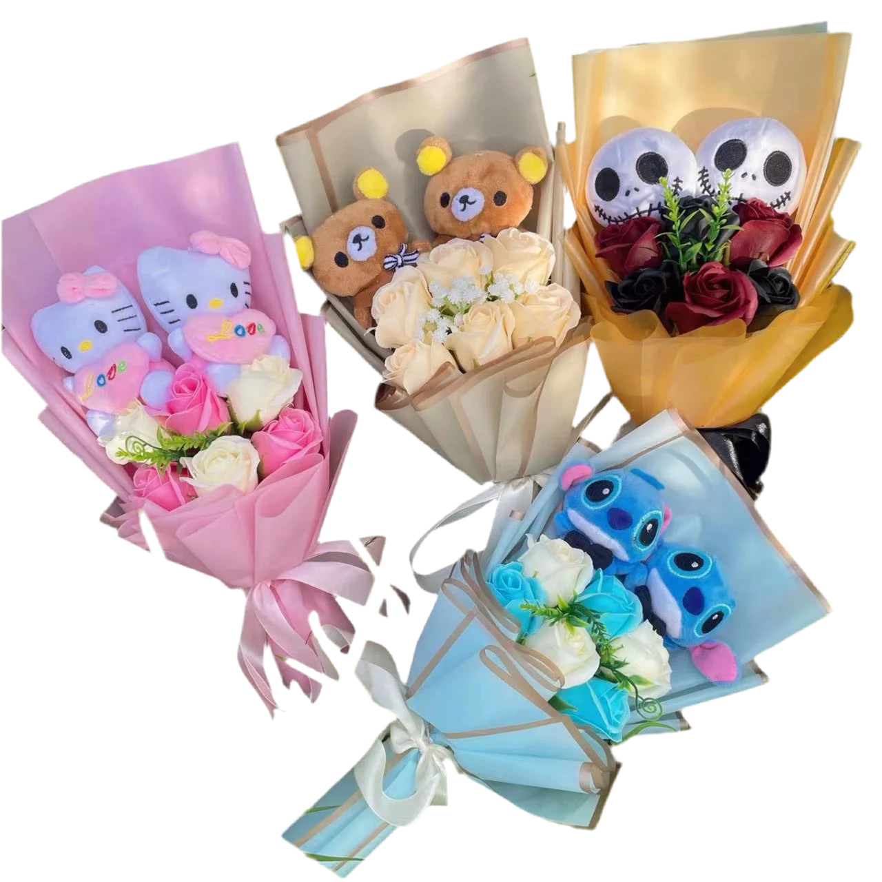 Plush Teddy Bear Stuffed Toy Gift Bouquet
