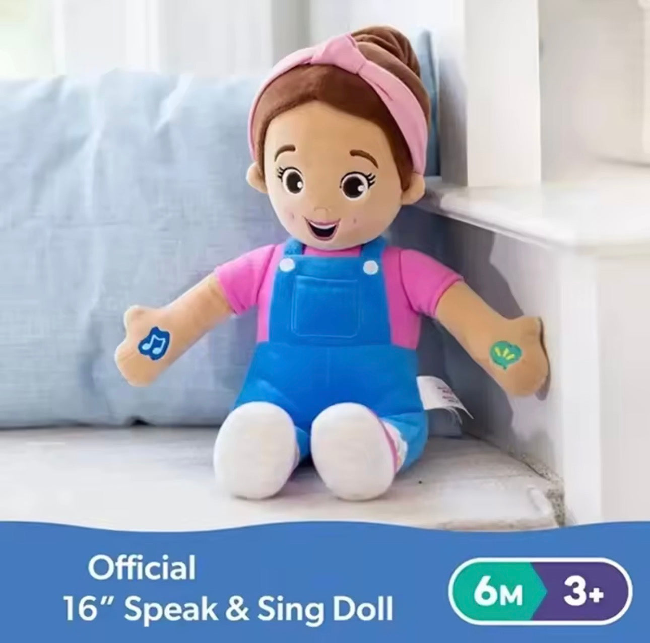 Ms. Rachel Speak & Sing Doll – Interactive Plush for Toddlers | Comfort Toy with Educational Phrases & Songs