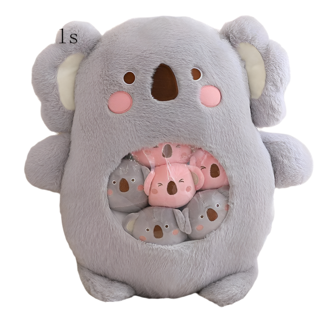 Plush Panda Koala Capybara Pudding Bag Stuffed Toy 35-50cm Koala