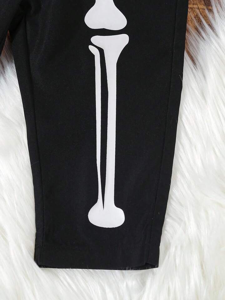 Baby/Toddler Glow-in-the-Dark Skeleton Gentleman – 2pc Halloween Blazer & Pants Set (Age 6M-3 YRS)