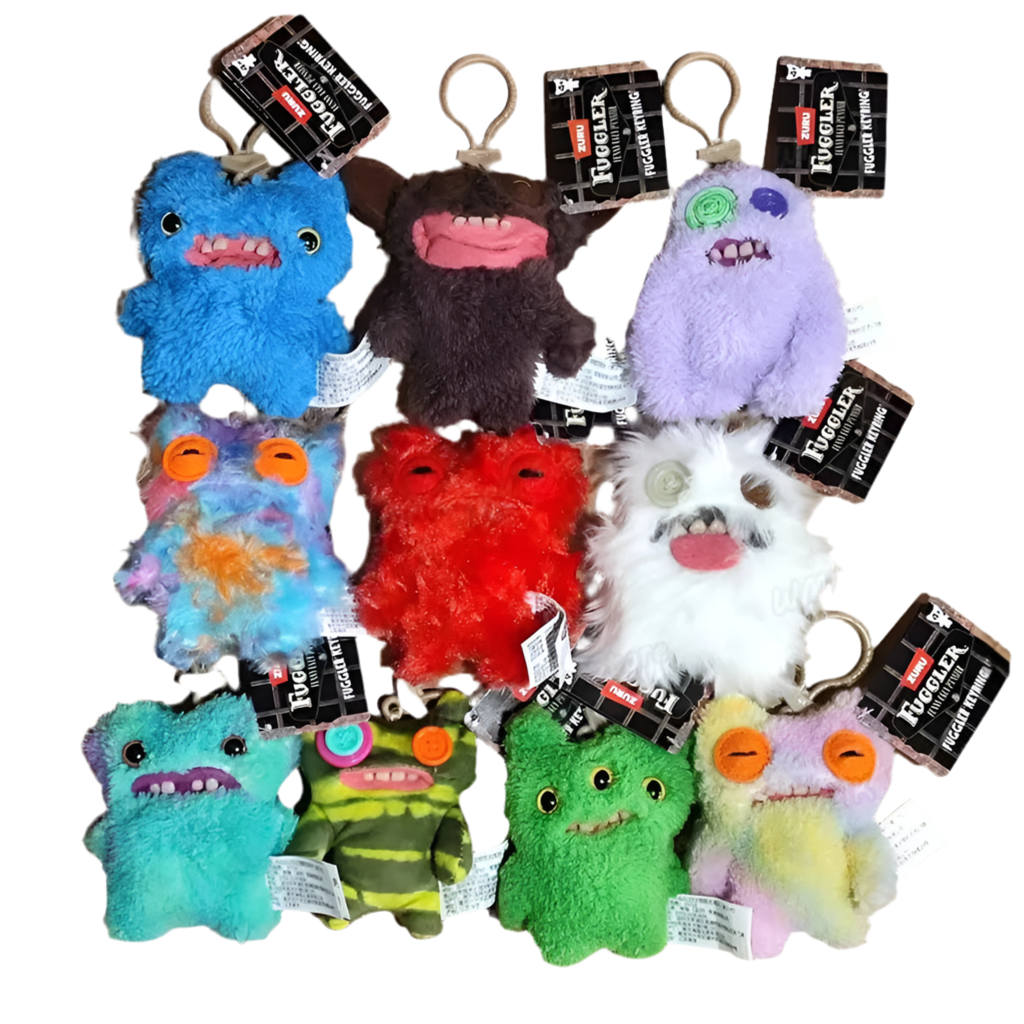 Mini Fuggler Ugly Monster Plush Doll Pendant Keychain - 11.5cm