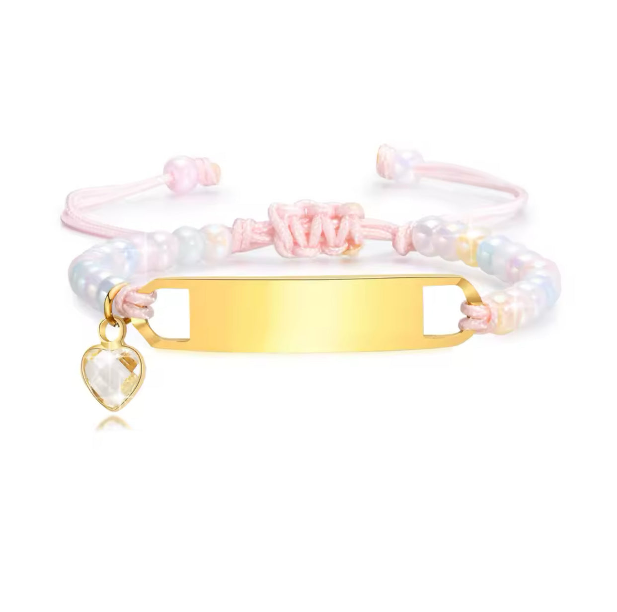 Baby Custom Pearl Bracelet Personalised Multicolor