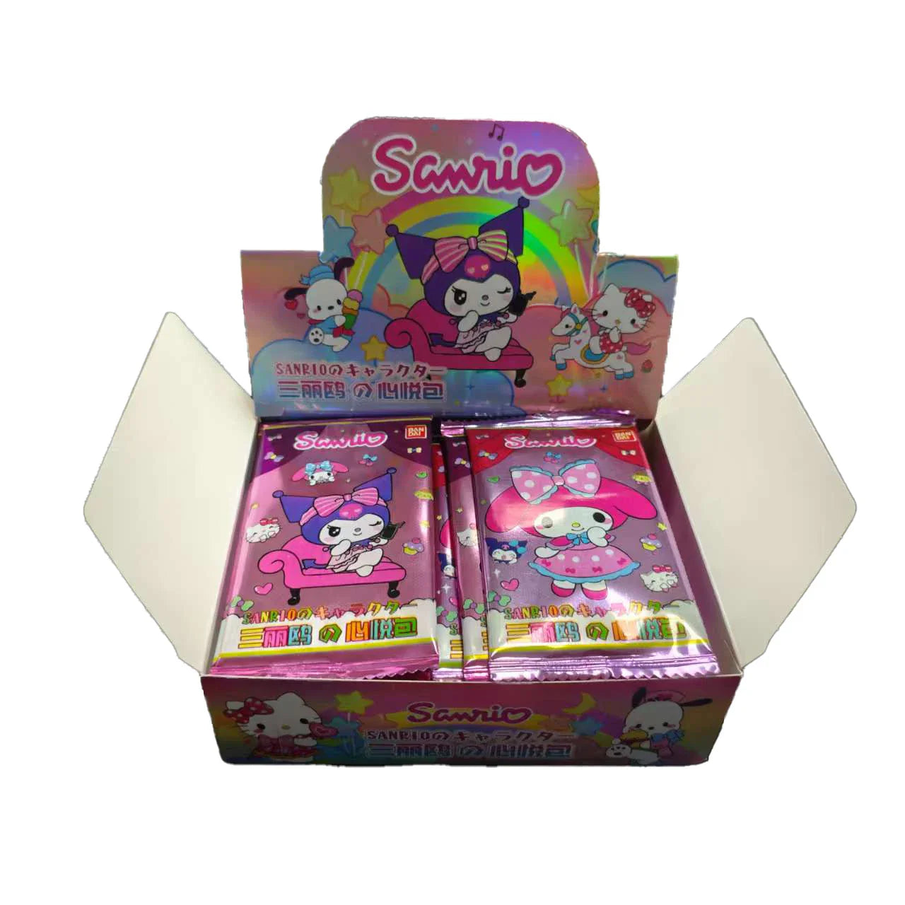 Sanrio Trading Cards Featuring Kuromi, Hello Kitty, and My Melody