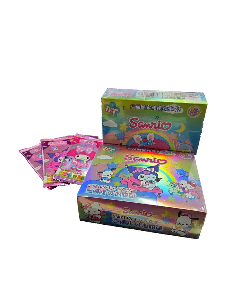 Sanrio Trading Cards Featuring Kuromi, Hello Kitty, and My Melody