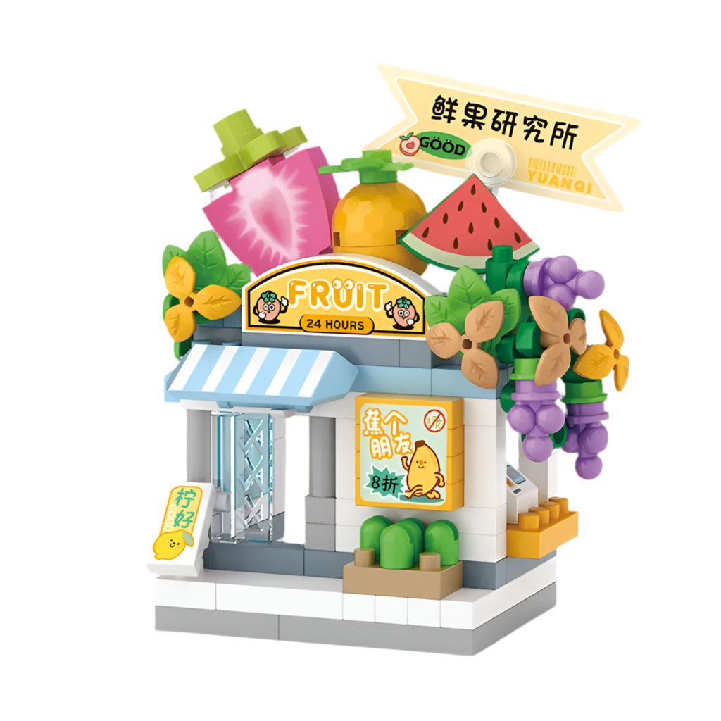 A Miniature DIY Building Blocks Restaurant Dessert Coffee Store NO.8603