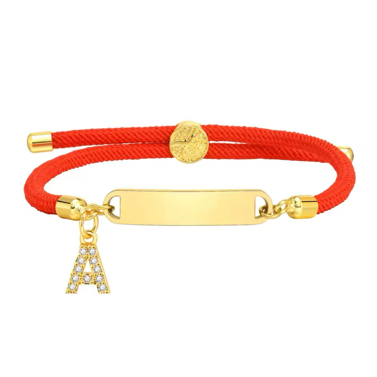 Baby Red Gold Custom Bracelet Personalised Red A