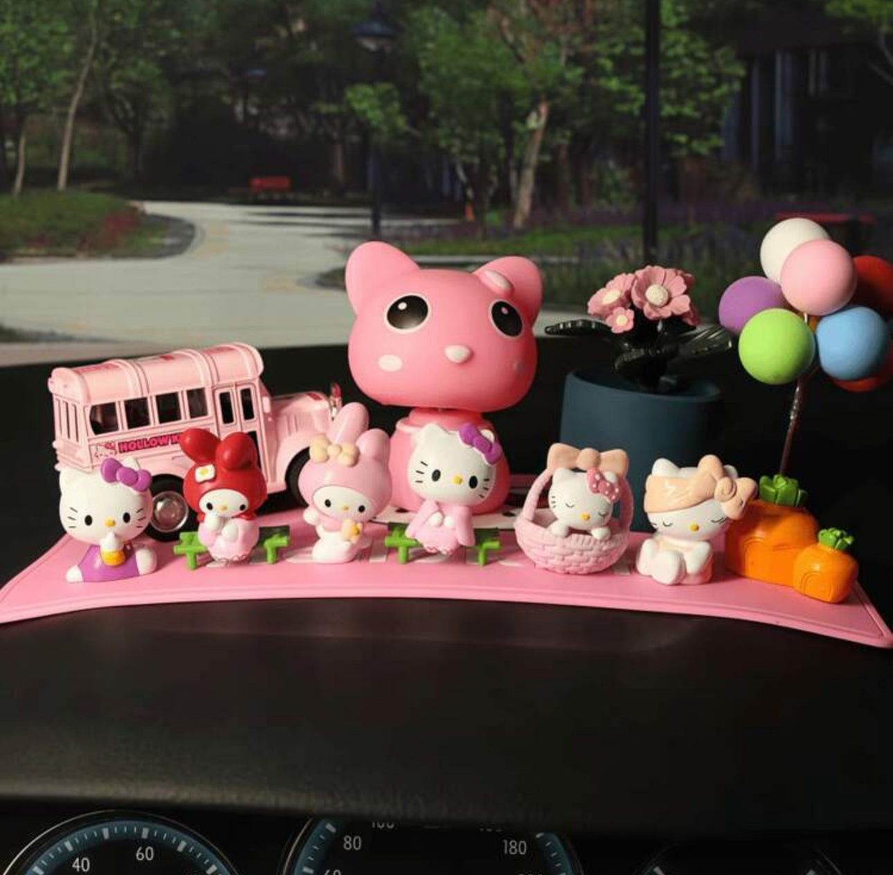 Sanrio My Melody & Kuromi Fruit Series Figurines – 4cm Mini Collectibles 6 Piece Hello Kitty