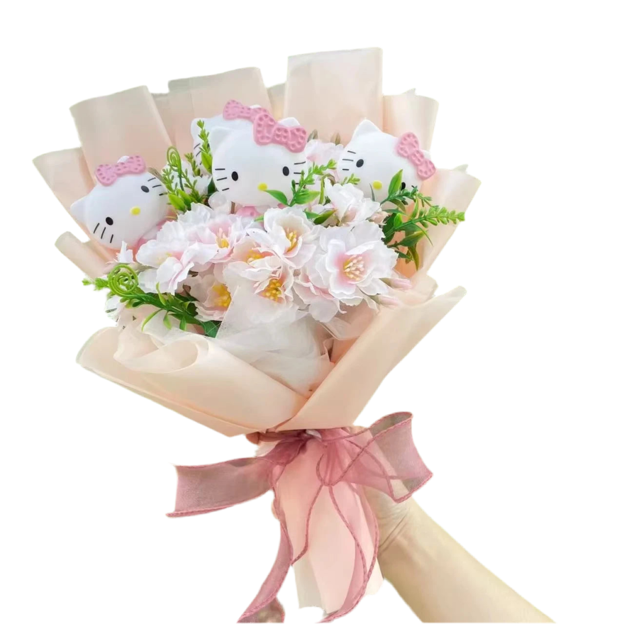 Hello Kitty Plush Flower Gift Bouquet – 35cm in Gift Box | Sanrio-Inspired Keepsake Arrangement 13