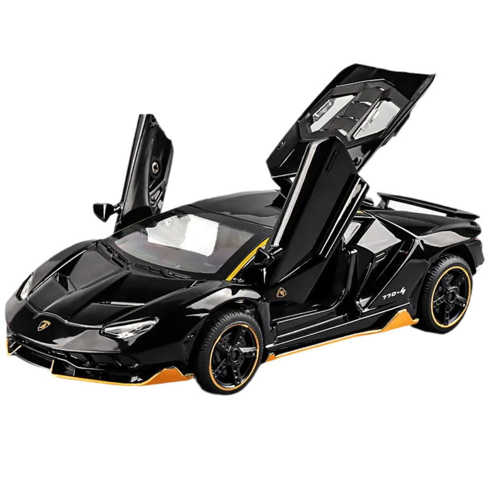 BDTCTK 1:32 Scale Diecast Model of The Lamborghini Centenario LP770-4 Toy Bright Black