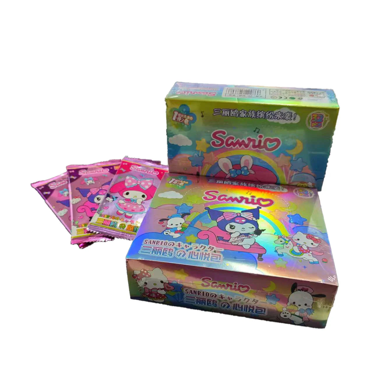 Sanrio Trading Cards Featuring Kuromi, Hello Kitty, and My Melody