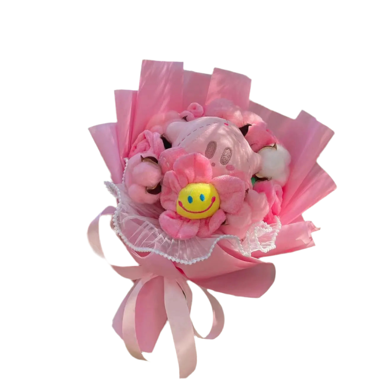 Kirby Plush Flower Gift Bouquet – 35cm Stuffed Toy Arrangement | Cute Gaming Gift 2