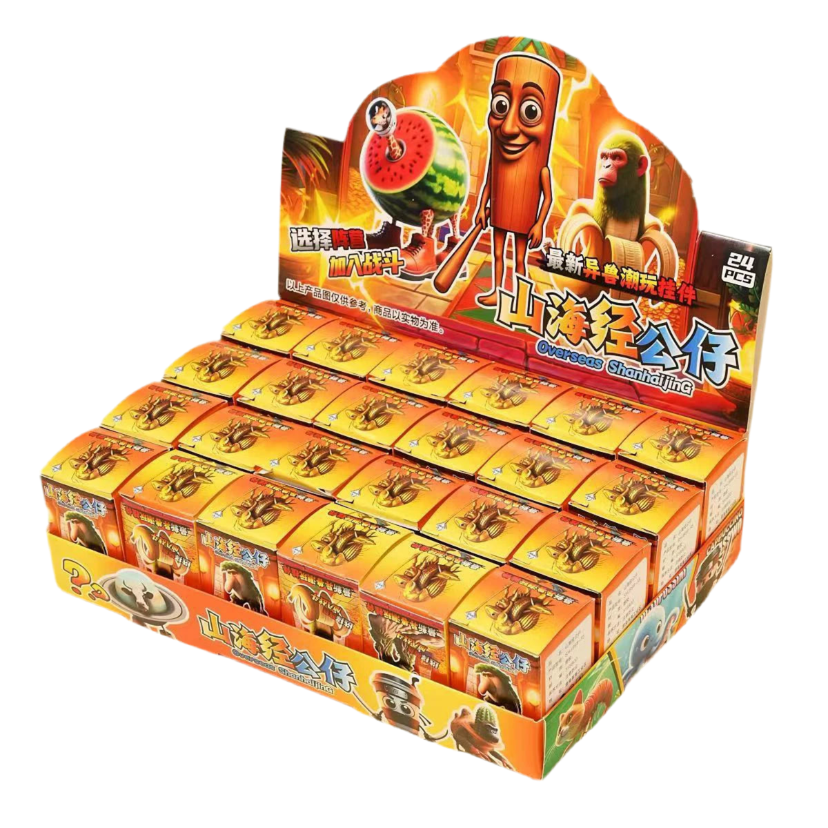 Italian Brainrot Blind Box Figures Tralalero Tralala or Tung Tung Tung Sahur - 24 Pack B - 24 Pack