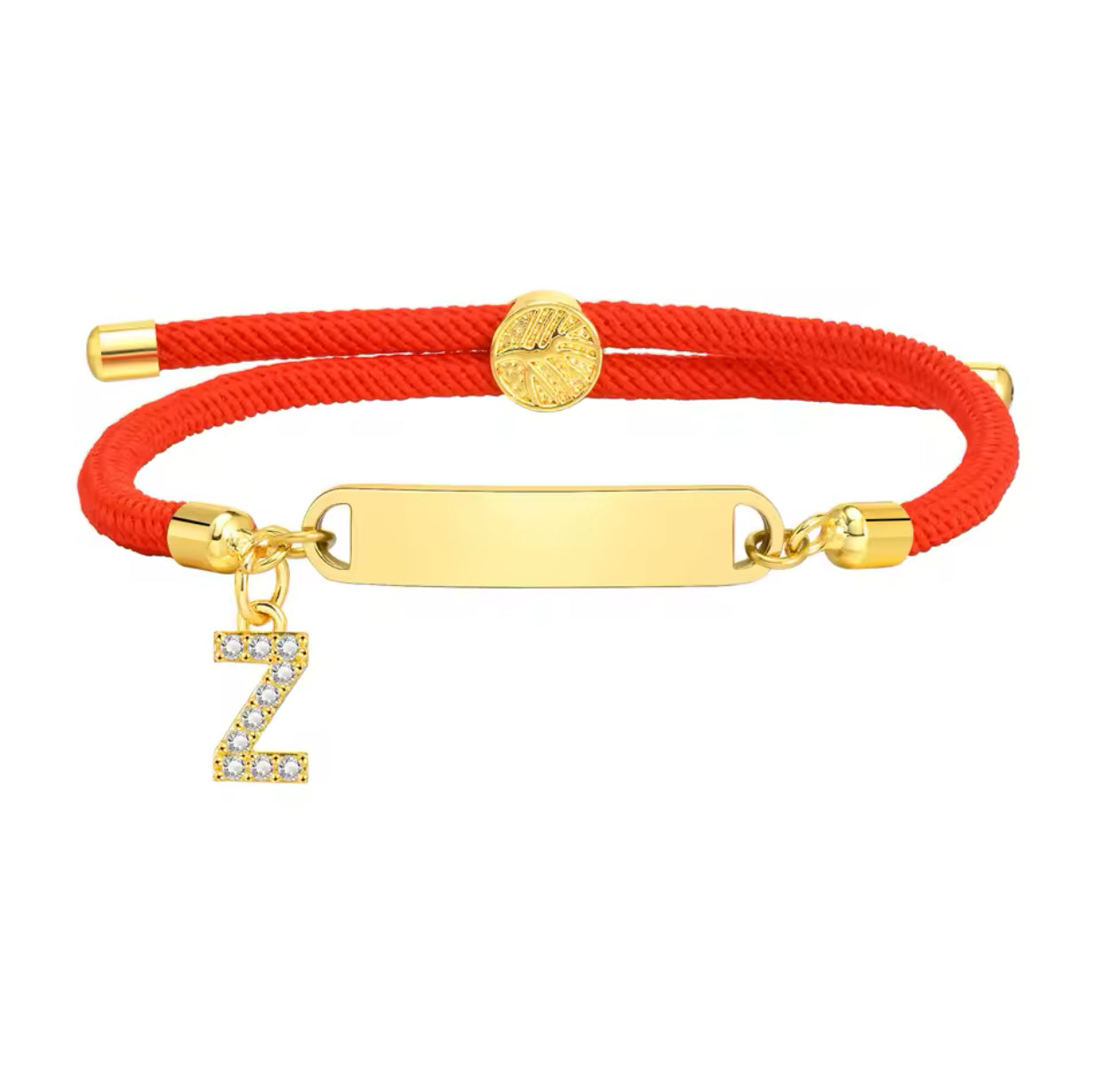 Baby Red Gold Custom Bracelet Personalised Red Z
