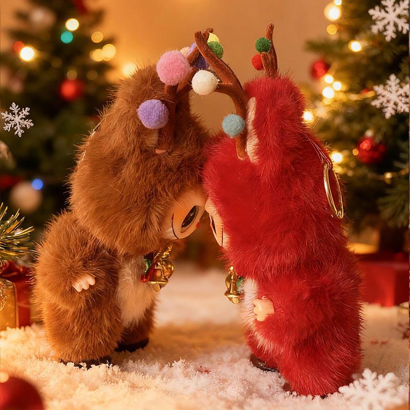 Labubu The Monsters – Christmas Style Plush Doll | 18cm Vinyl‑Face Pulling‑Cloth Pendant