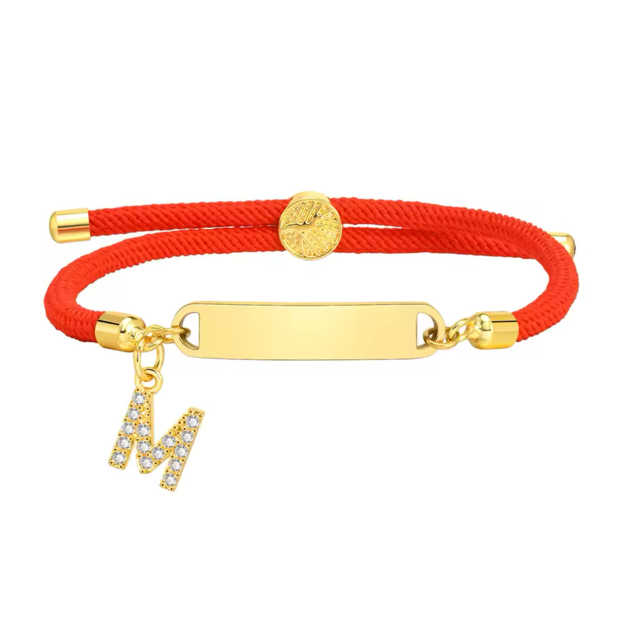 Baby Red Gold Custom Bracelet Personalised Red M