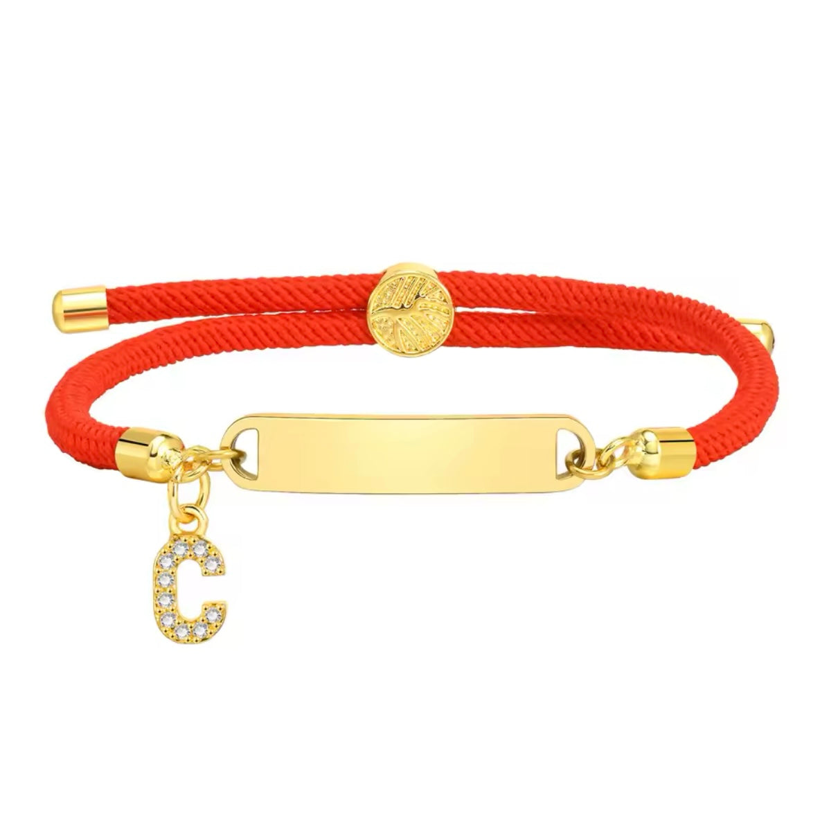 Baby Red Gold Custom Bracelet Personalised Red C