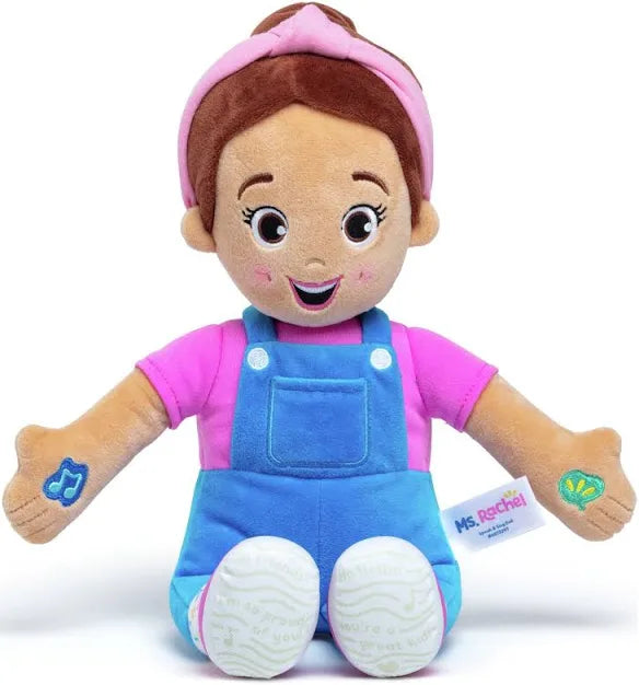 Ms. Rachel Speak & Sing Doll – Interactive Plush for Toddlers | Comfort Toy with Educational Phrases & Songs Pink